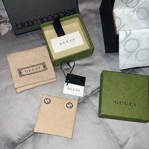 GUCCI - The interlocking G earring stud (brand new with tags & box)